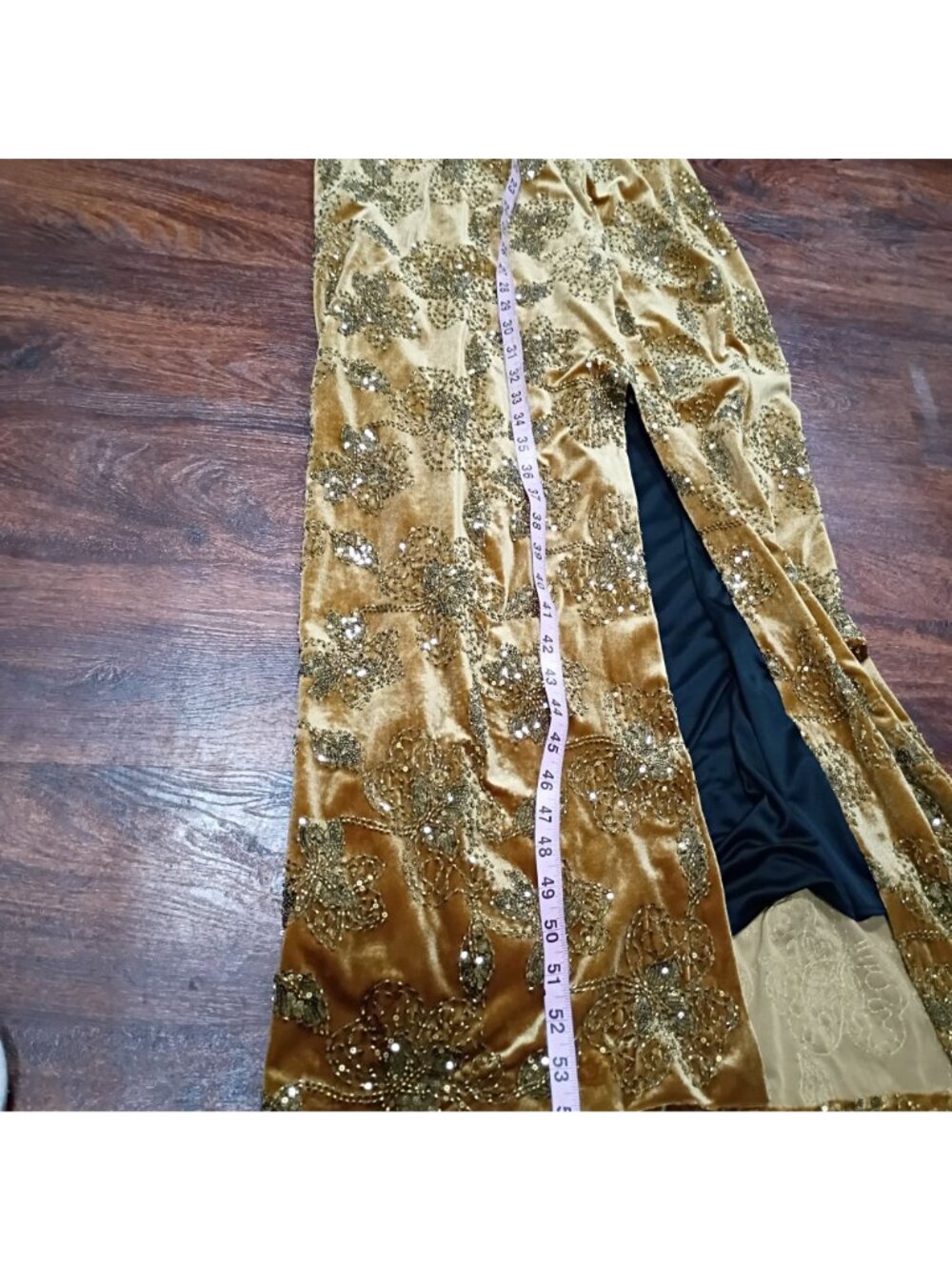 NWT Zara Maxi Dress Women's S Gold All-Over Embellishment Halterback Designers - Picture 15 of 15